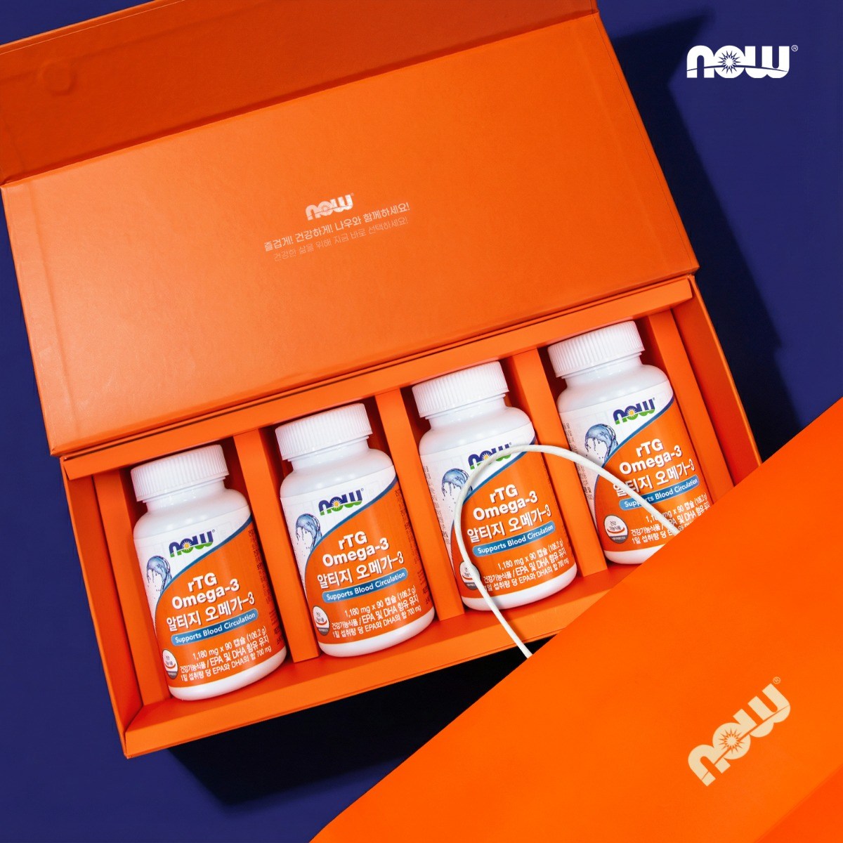 [선물박스+쇼핑백] 나우푸드 알티지 오메가3 90캡슐 선물세트 95,000원