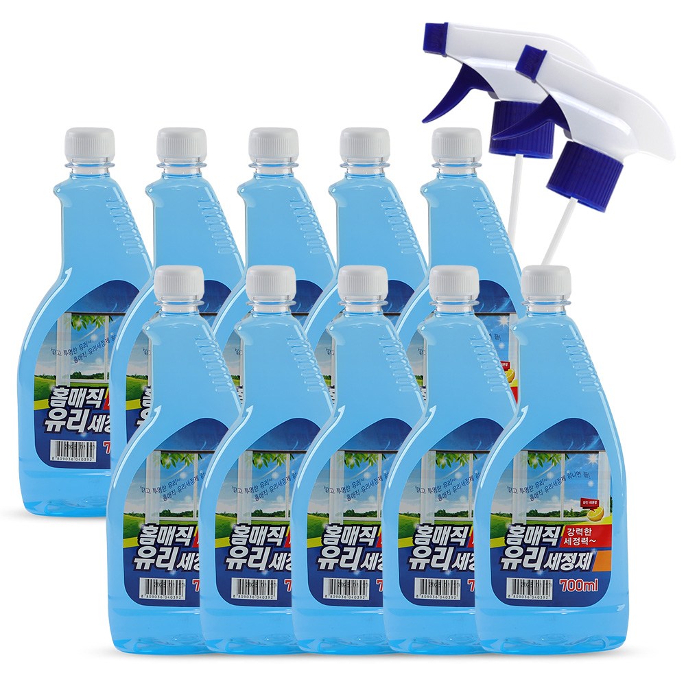 맑은나라 유리세정제 700mlX10개입 리필형 9,240원