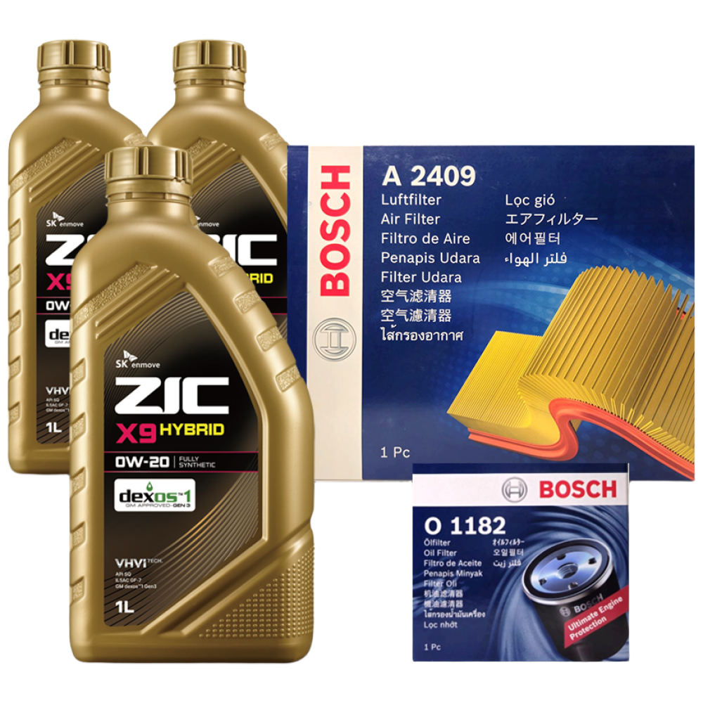 K5 하이브리드 (TF) 2.0 가솔린 엔진오일세트 ZIC X9 HYBRID 0W20 52,300원