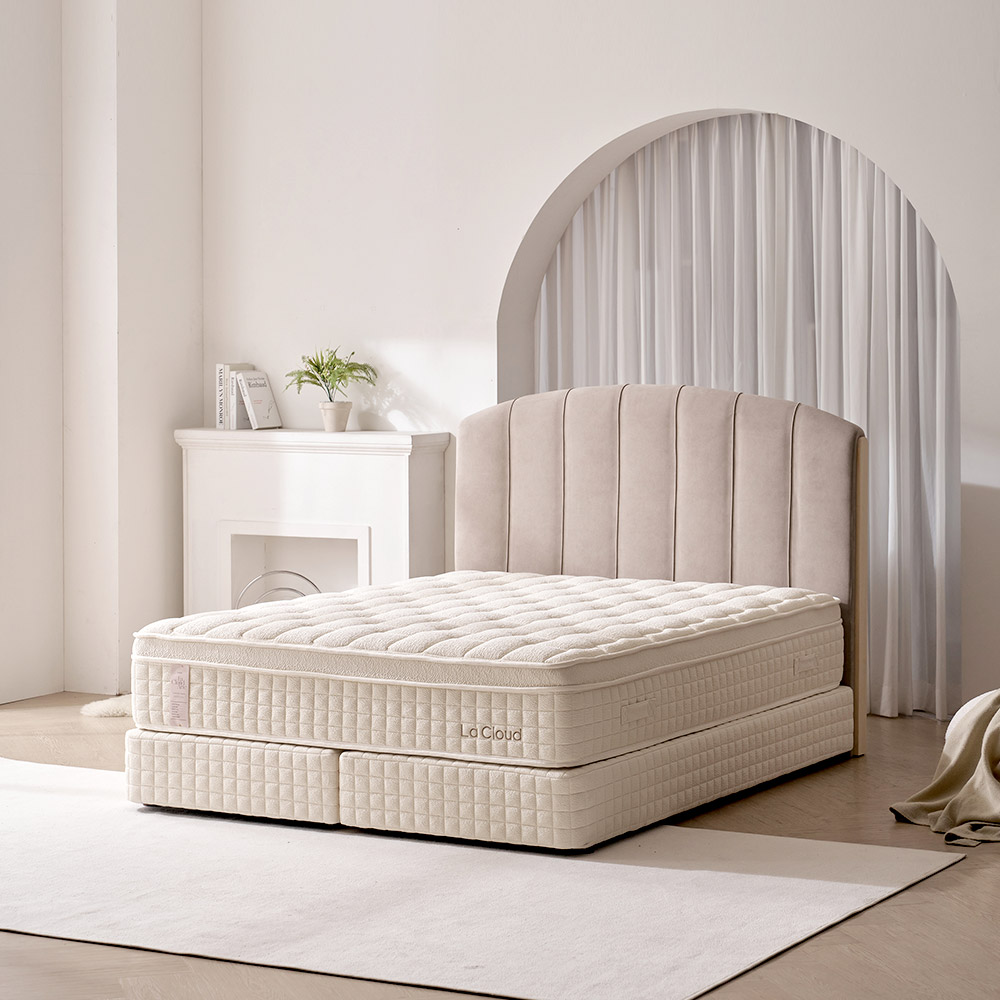 [라클라우드] 라르테 프리미엄 호텔식 패브릭 침대프레임, 그레이 829,000원