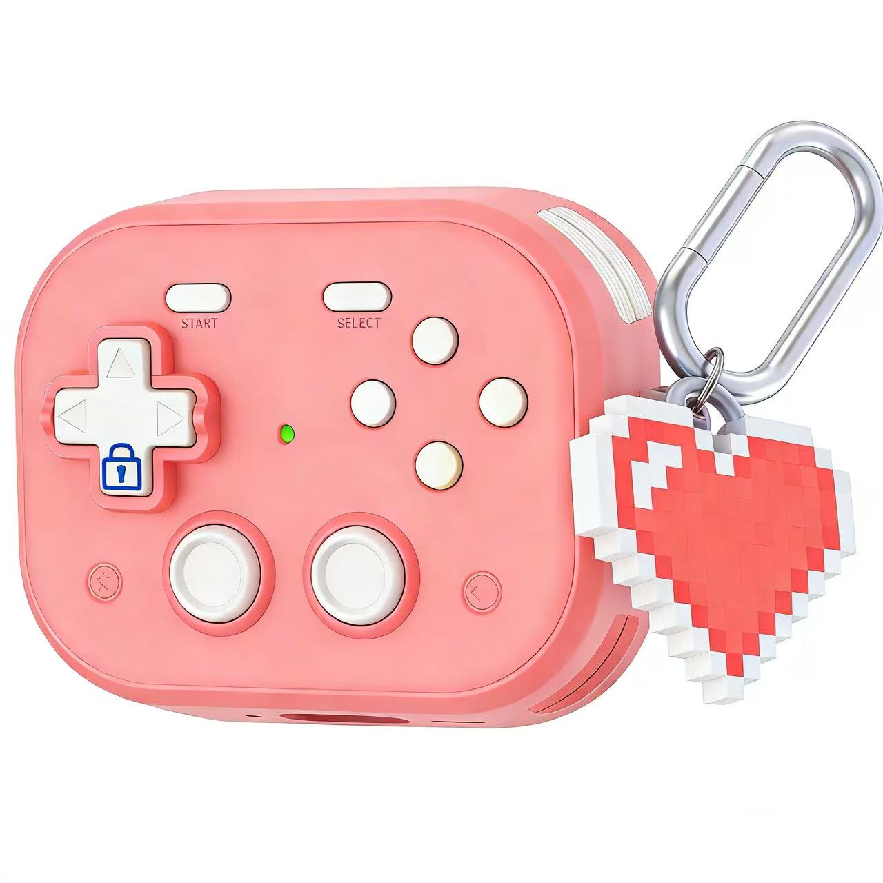 적용 에어팟 프로3 케이스 하트 모양 키링케이스 케이스 분실방지 조이스틱 잠금기능XAPPRAIXIN798, 핑크, 에어팟 프로 3 22,800원