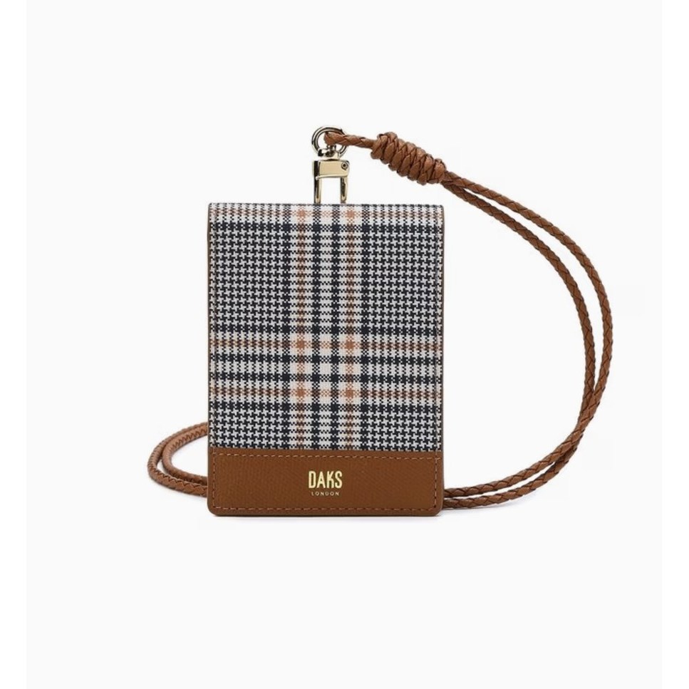 [닥스] DAKS 체크 패턴 배색 가죽 카드홀더 63,730원