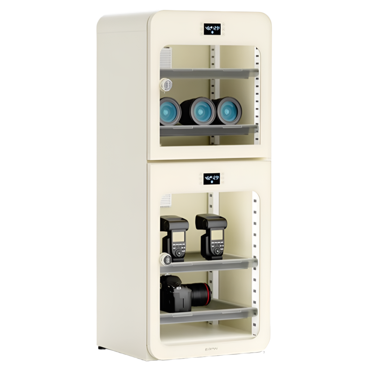 옵티드라이 하이엔드 카메라 제습함 촬영보조 전자제습 건조 다용도 보관함, 1개, FCX 160L 화이트 608,000원