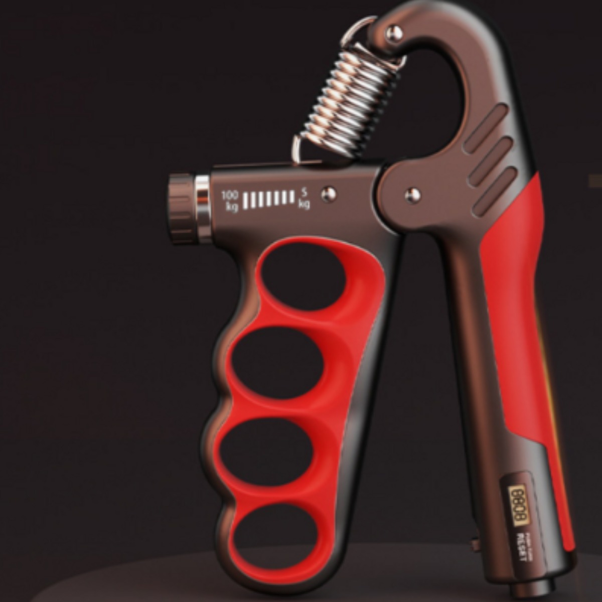 러베리 카운터 완력기 강도조절 그립 악력기 (5kg~100kg), 1개, 레드 18,900원