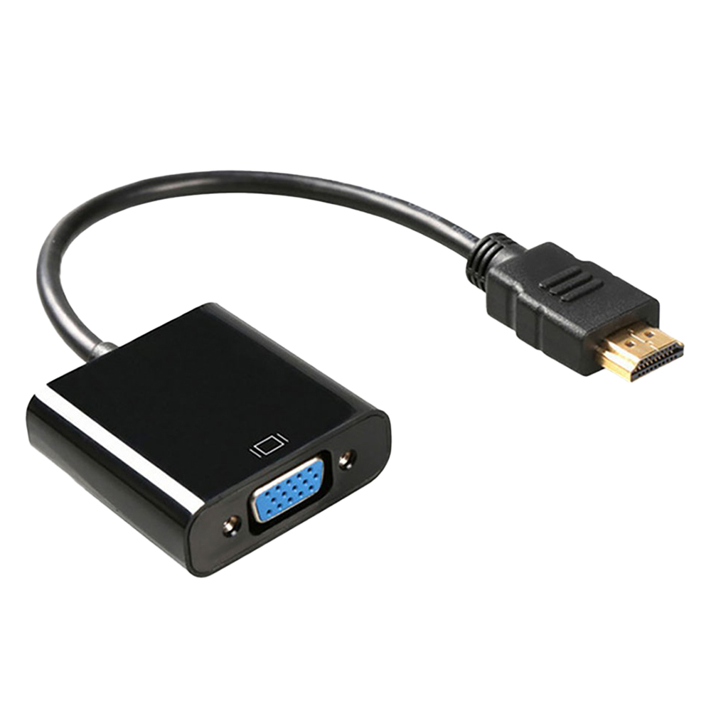808 HDMI to VGA RGB 컨버터 케이블 변환 젠더, 1개, 블랙 5,800원