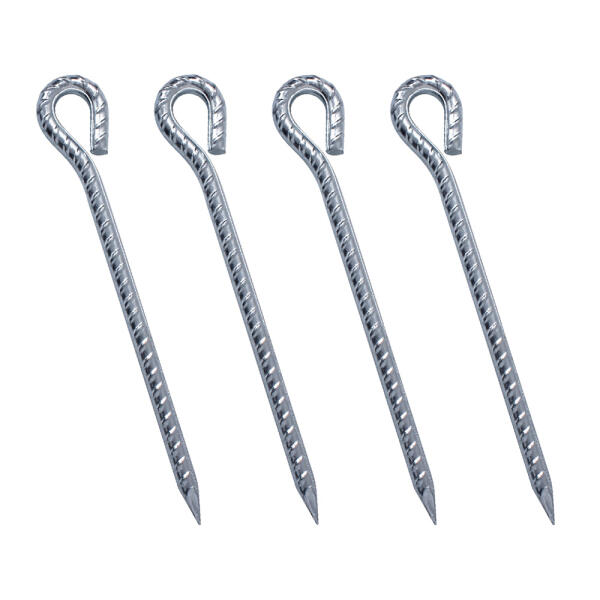 BUCK703 초특가 SALE 크롬 도금 강철 쇠말뚝 단조팩 40cm 1P 텐트 타프 폴대 데크팩 팩가방 캠핑팩 망치 880원