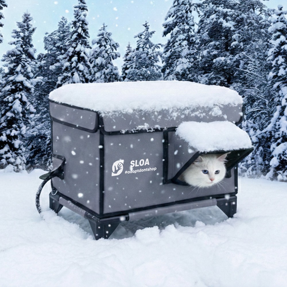 스로아 하우스 길고양이집 야외 실외 고양이겨울집 숨숨, 1개 43,000원