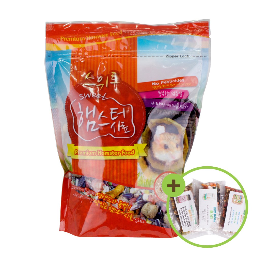 프리미엄 스위트 햄스터사료 혼합영양사료 먹이 700g 3,900원