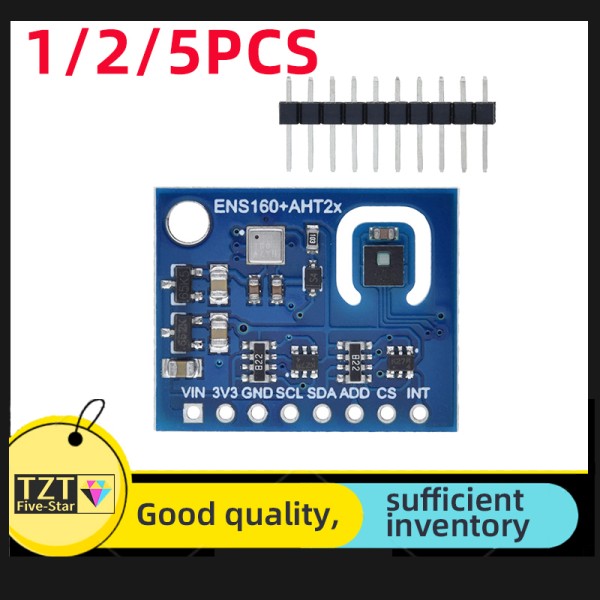1/2/5PCS ENS160+AHT21 이산화탄소 CO2 TVOC 공기 품질 및 온도 센서는 Arduino용 CCS811을 대체합니다. 16,000원