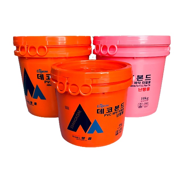 쌍곰 친환경 온돌겸용 PVC바닥접착제 데코타일본드 난방 비난방용 4kg 10kg 무료배송 32,000원