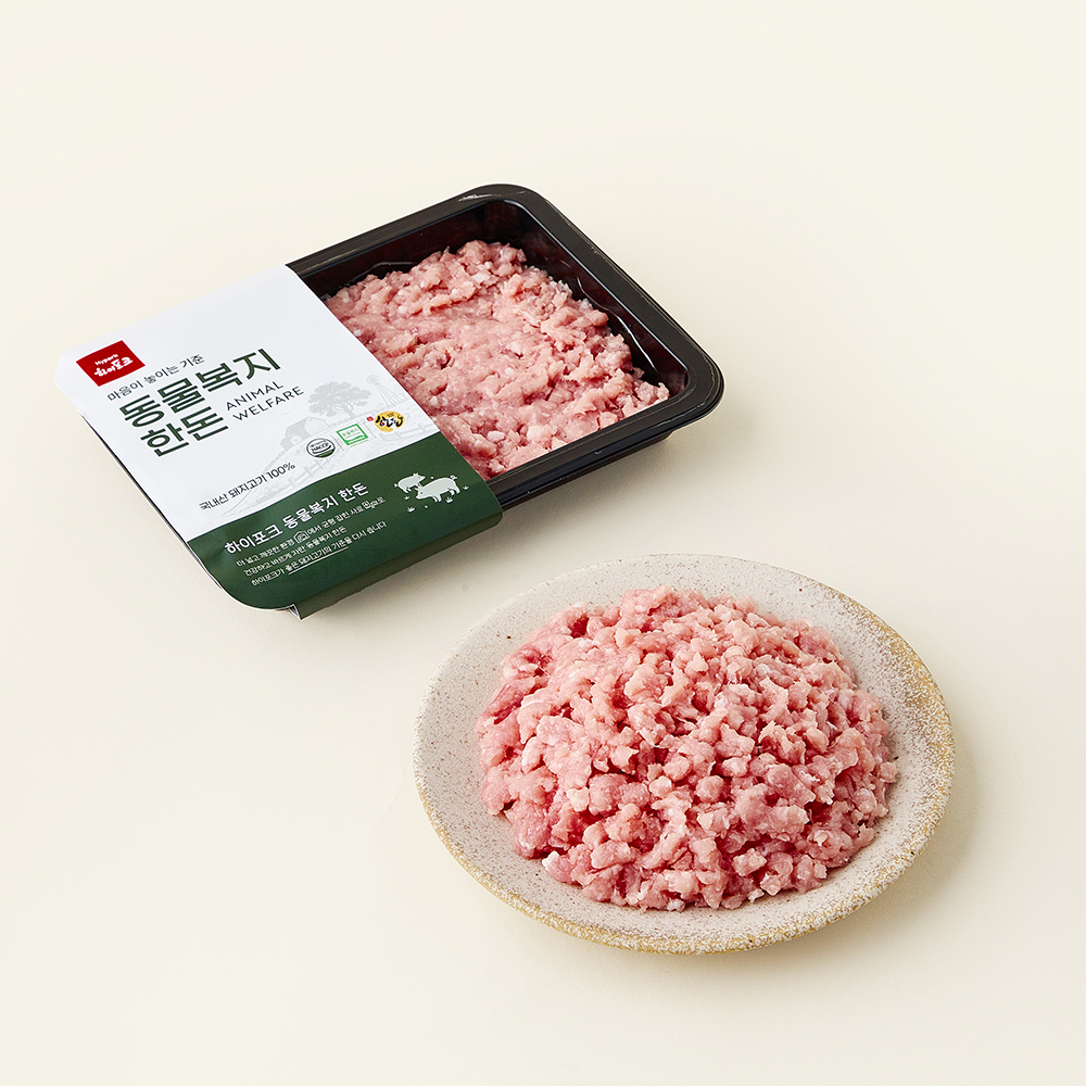 [로켓프레시] 하이포크 동물복지 인증 한돈 등심 다짐육용 (냉장), 1개, 300g 6,500원