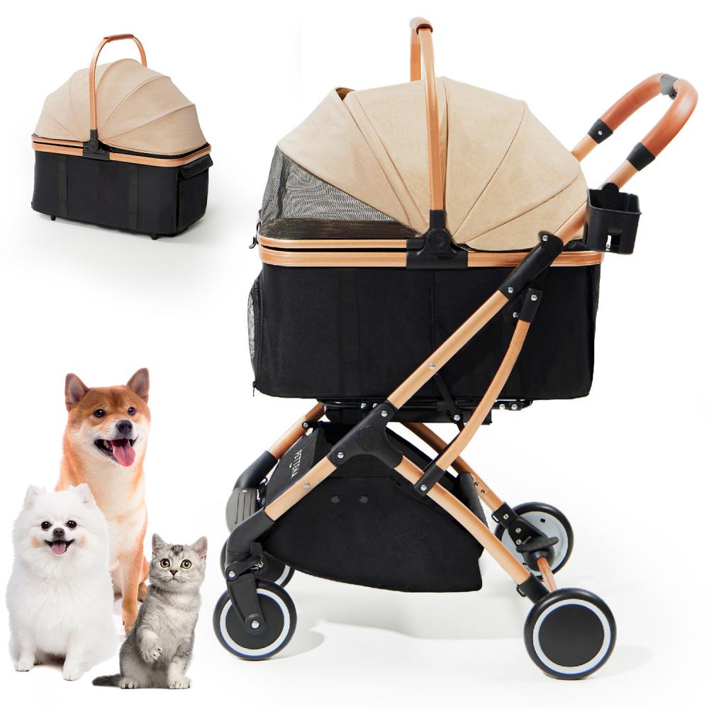 PETTENA KNIGHT 강아지 유모차 원터치 접이식 4-in-1유모차, 1개, 블랙 199,990원