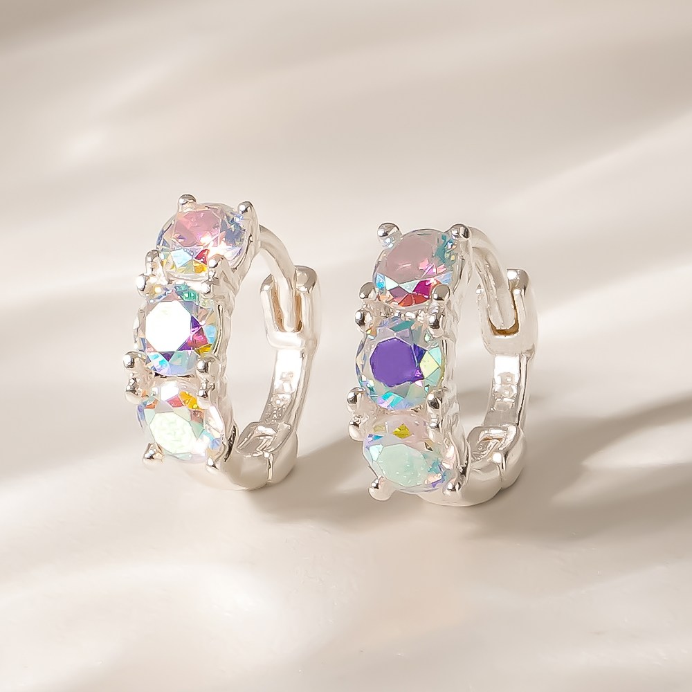 쥬넬 여성용 Silver925 스퀘어 큐빅 라인 링 귀걸이 32,760원