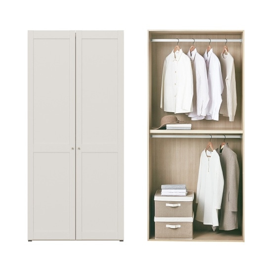 한샘 프레임 클래식 옷장 100cm(높이216cm) 행거형A타입 382,200원