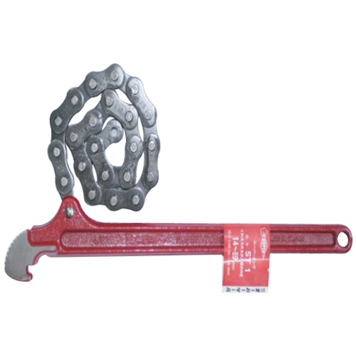 슈퍼 체인렌치 ST-1  사용범위14~89mm 본체전장305mm 체인길이438mm 51,030원