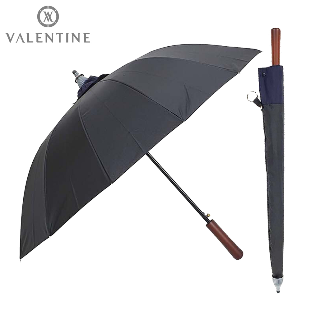 발렌타인 일체형 빗물받이 커버가 장착되어 바닥에 빗물이 떨어지지 않는 10살대 빗물컵 커버 나무일자 우산 28,000원