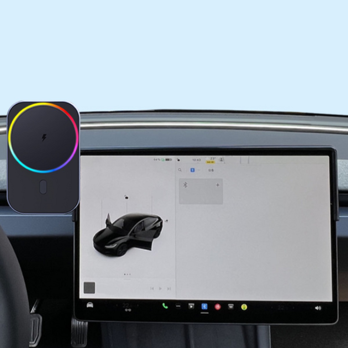 지시그니처 테슬라 모델3 하이랜드 2024-25 맥세이프 Qi2 쿨링팬 핸드폰 무선충전 거치대 S26T2-Y 49,900원