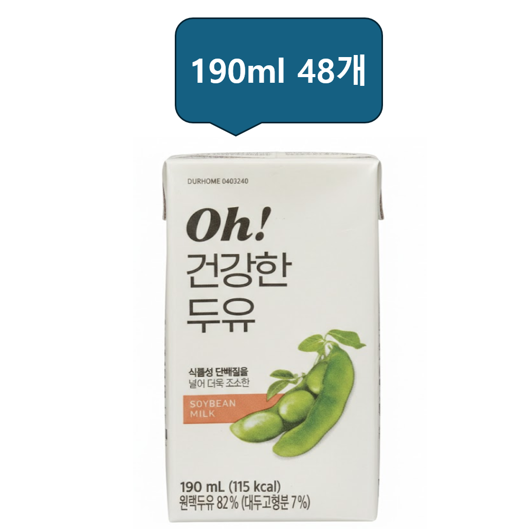 아워홈 연세 365일 건강한두유 190ml 24팩, 48개, 190ml 27,300원