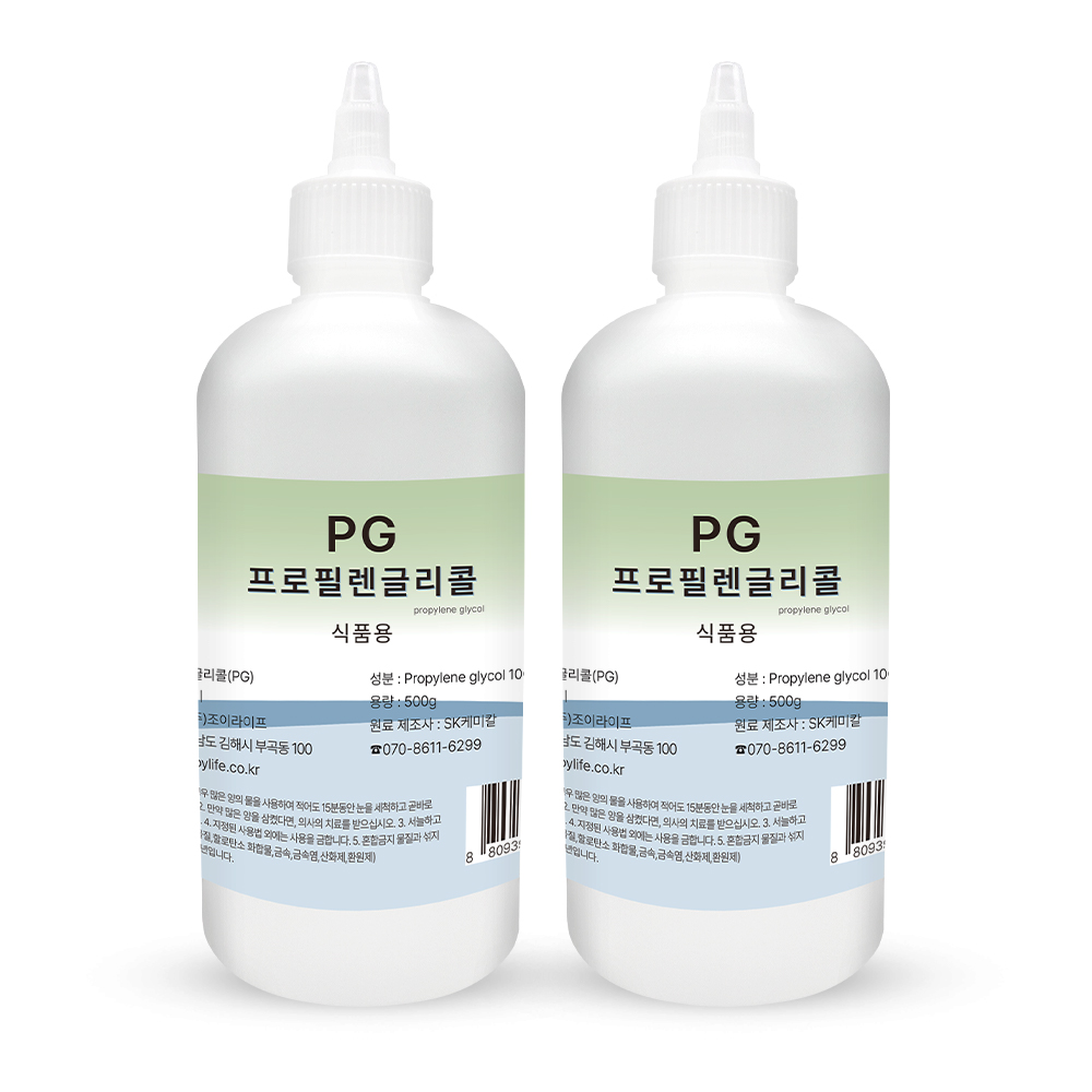 조이라이프 프로필렌글리콜 PG 500g 2개 천연 화장품 비누 슬라임, 2개 20,100원
