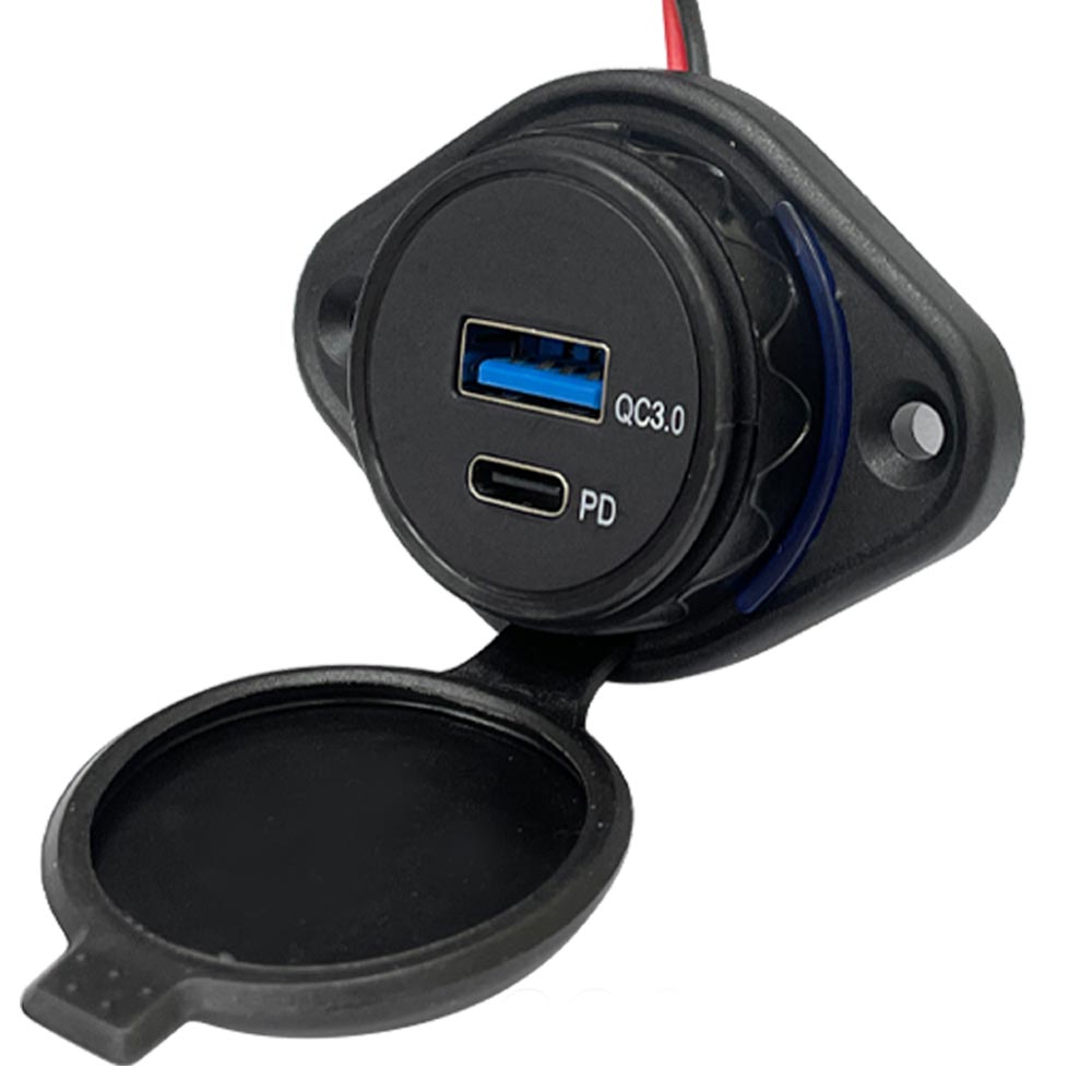 오토바이 고속충전 USB 시거잭 USB QC3.0 C타입 PD3.0 2타입 충전 스쿠터 슈퍼커브 PCX, 1개 39,600원