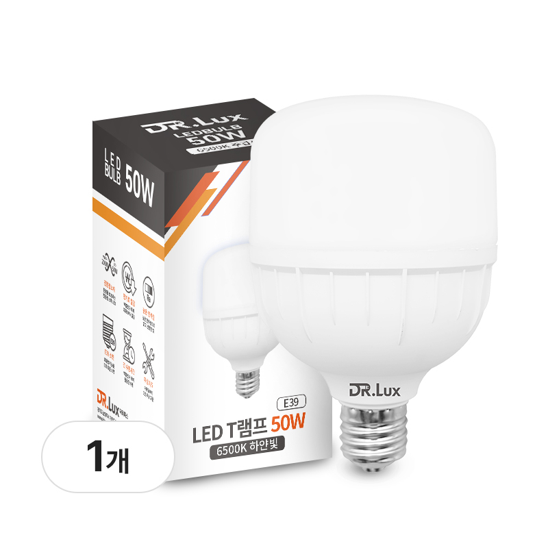 닥터룩스 고용량 LED 전구 T램프 50W E39 큰소켓 12,500원