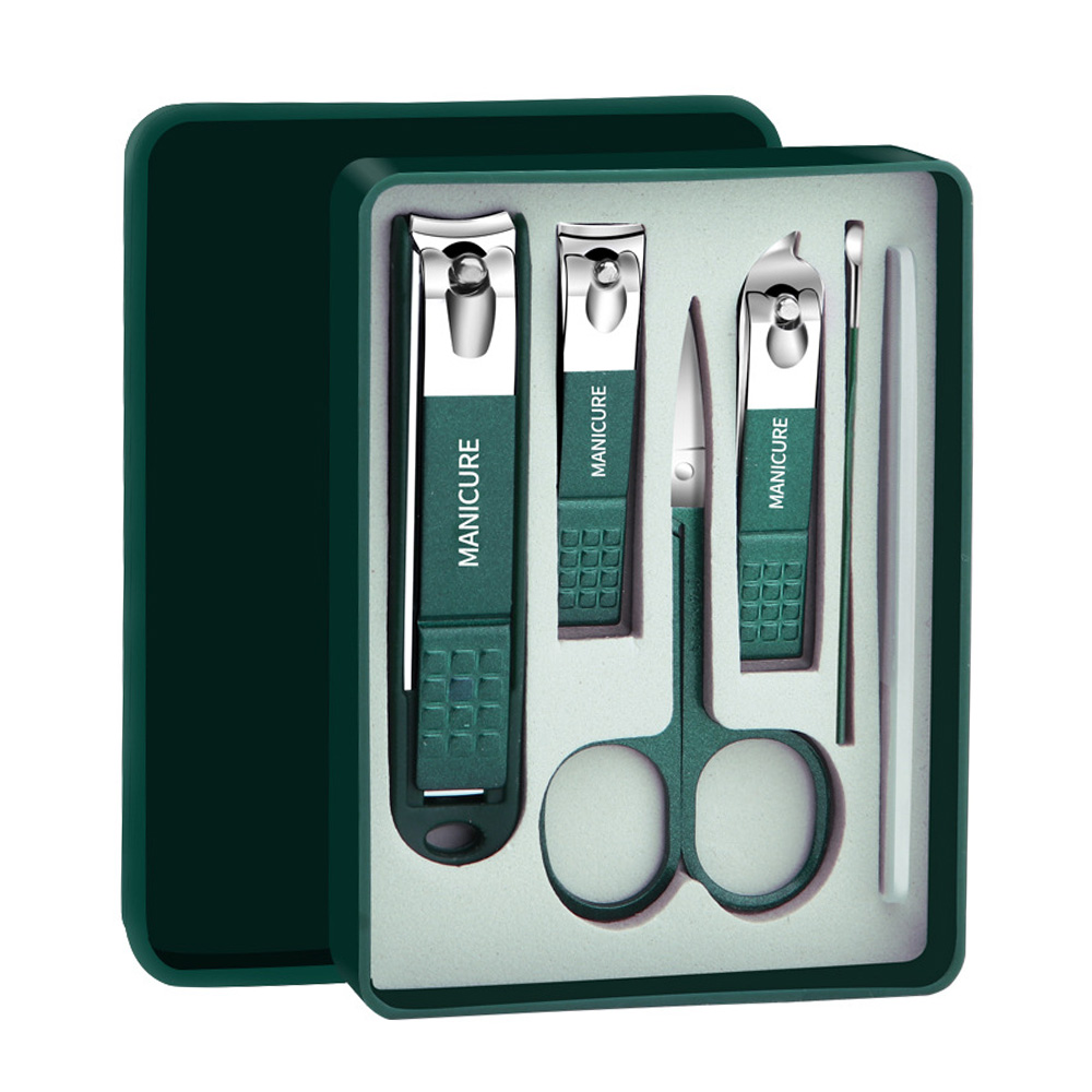 튀지않는 손톱깎이 6종 세트 휴대용 가정용, 1개, 그린 4,900원