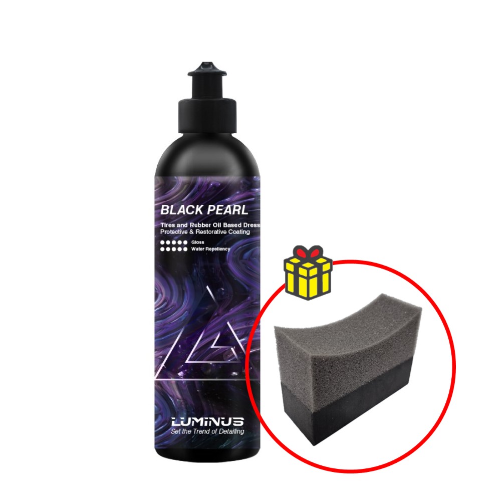 루미너스 블랙펄 타이어 광택제 자동차 타이어 드레싱제 유성 코팅제 500ml+스펀지 19,000원