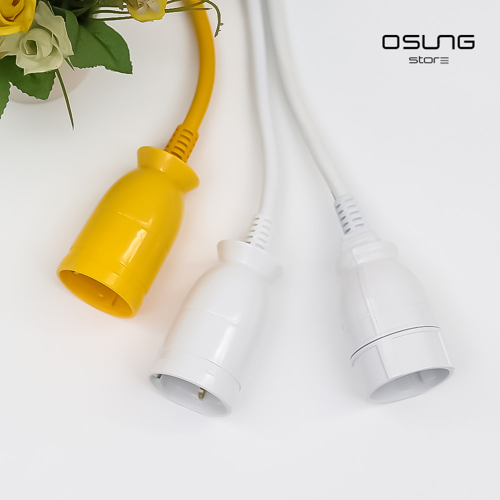 국산 (16A) 1구 싱글 연장선 멀티탭 연장 케이블 연결선 전기선 전선연결 리드선 작업선 1.5m 3m 5m 10m 17,390원