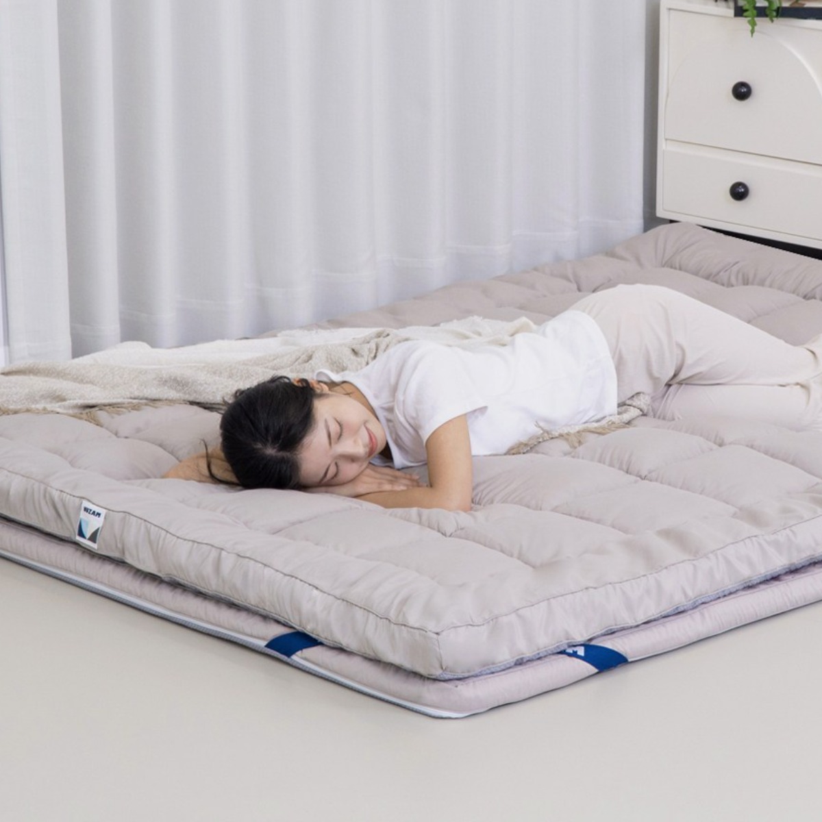 누잠 더블업 매트리스 | 듀얼 | 두 겹 구조의 안정감, 그레이(회색) 184,000원