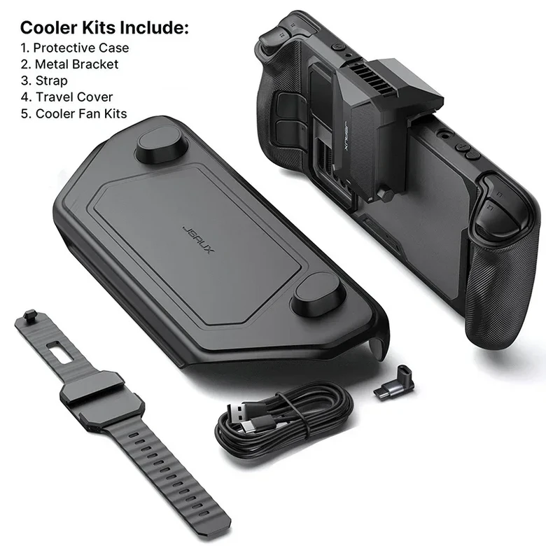 JSAUX 스팀덱 OLED 케이스 충격 흡수 및 낙하 방지 모듈형 게이밍 액세서리 (탈착식 전면 쉘 포함) 111,000원