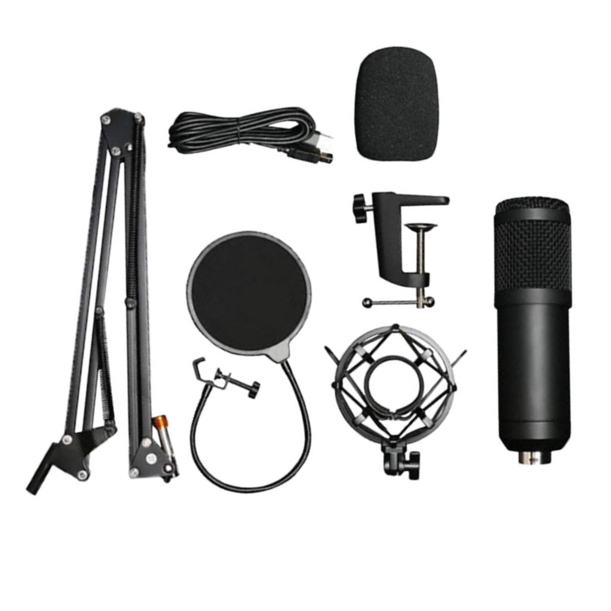 주닉스 BM-800 전문가용 콘덴서 마이크 세트 USB 타입 풀 패키지 블랙, 1개 32,000원