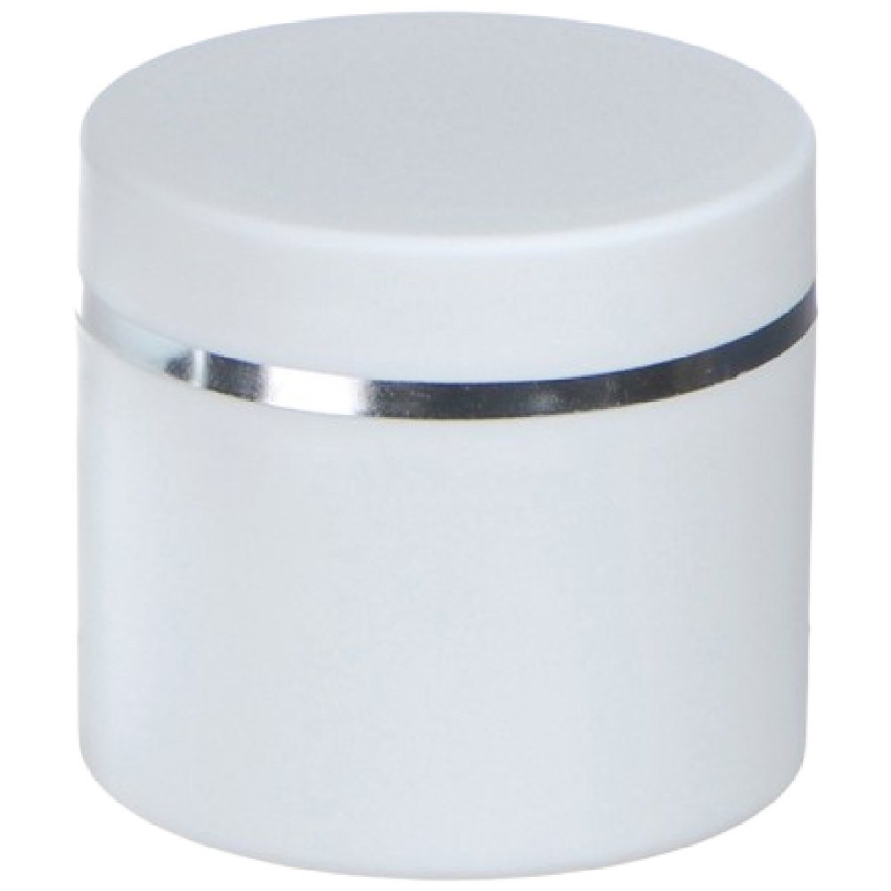 [10-25개묶음판매] PP백색 실버띠 크림용기 30g 50g 100g 공병 화장품 소분 용기 허브스프레이공병 33,320원