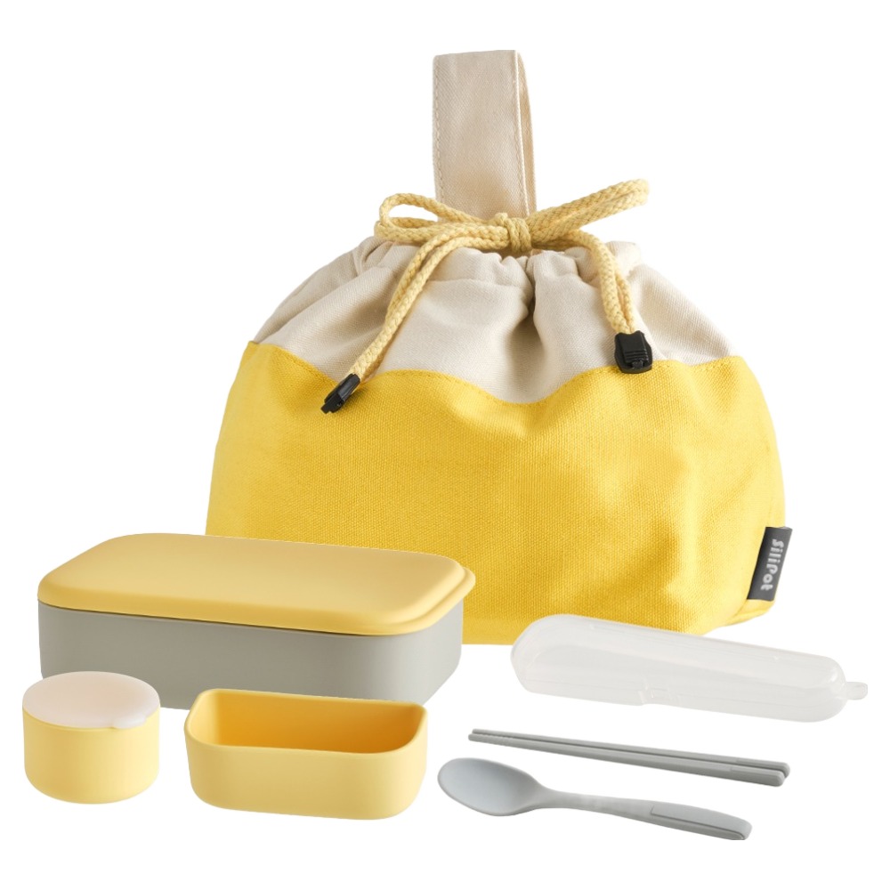 실리팟 프리미엄 실리콘 투고런치박스 1단 도시락 기본세트, 에코그레이, 1세트 41,800원