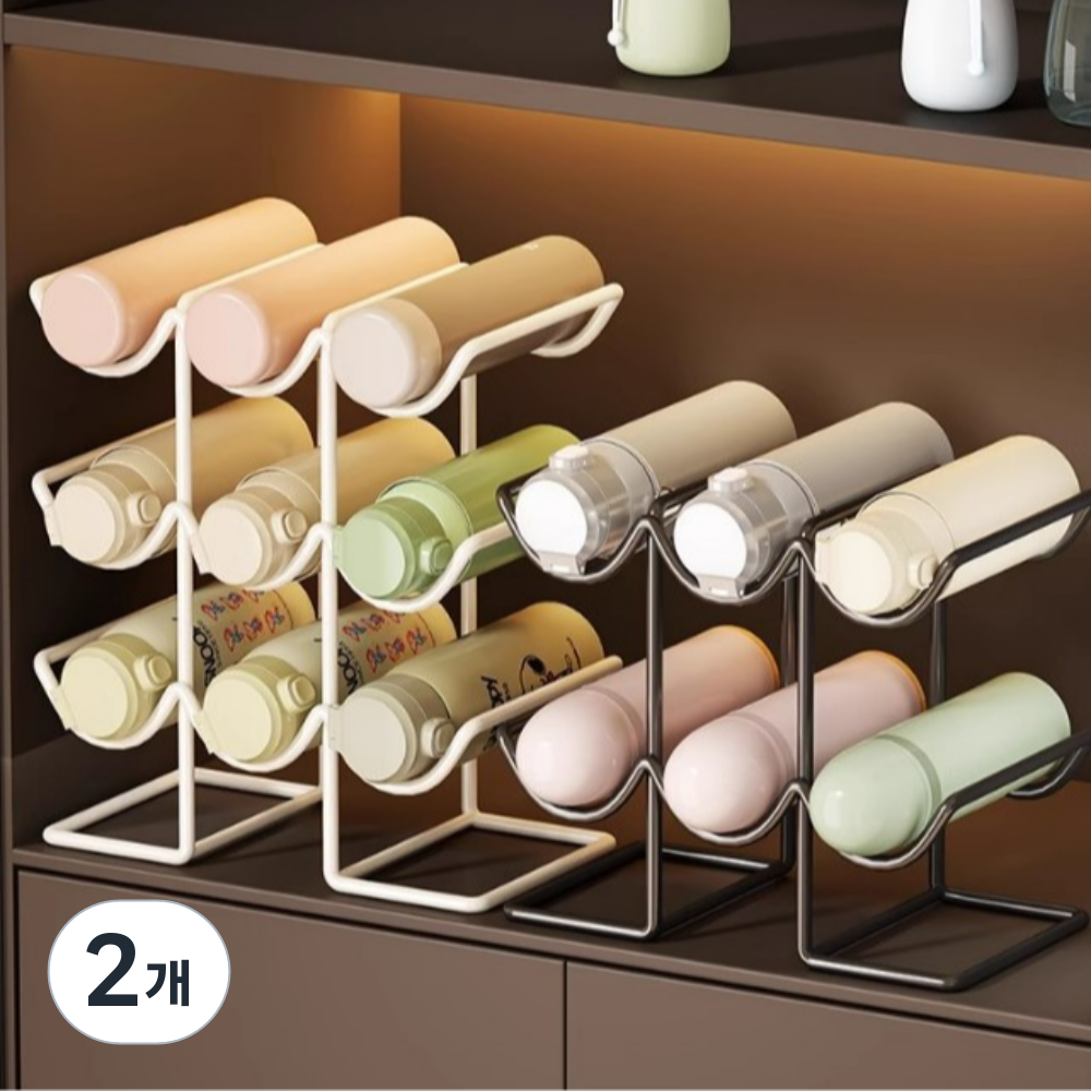 하루행복 텀블러 보관 정리 거치대 와인정리, 2개, 화이트 35,700원