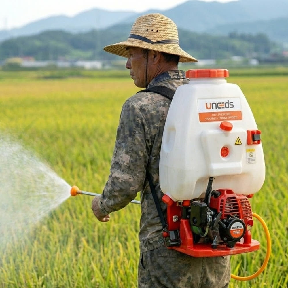 2행정 배낭형 엔진 분무기 농약 살포기 압축 분사기 동력 세차기 고압 세척기 UN-769W 140,130원