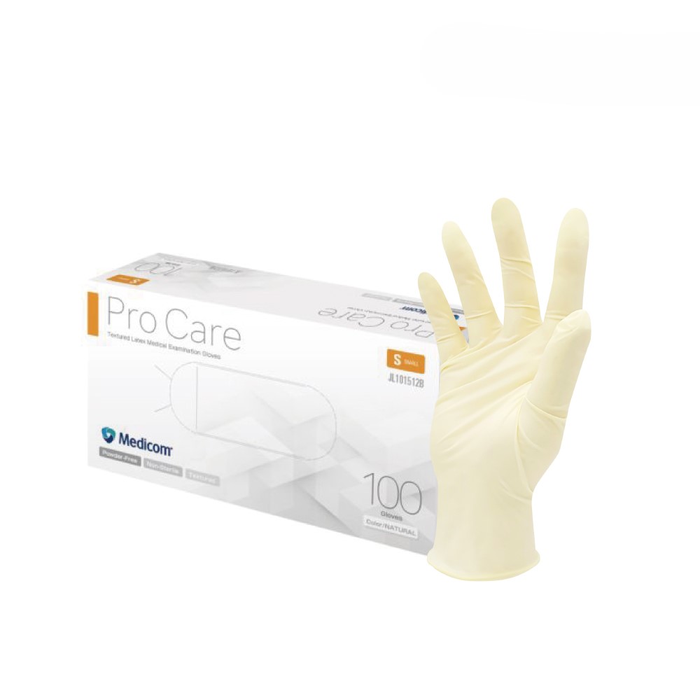 메디컴 프로케어 의료용 라텍스 장갑 100매, 100개, 소(S), 아이보리 6,500원