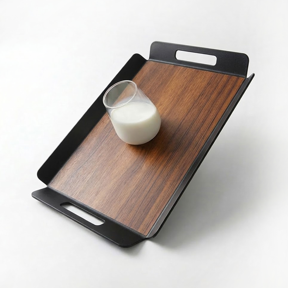 리빙메이트 우디브라운 논슬립 손잡이 쟁반, 10개, 우드무늬 137,340원