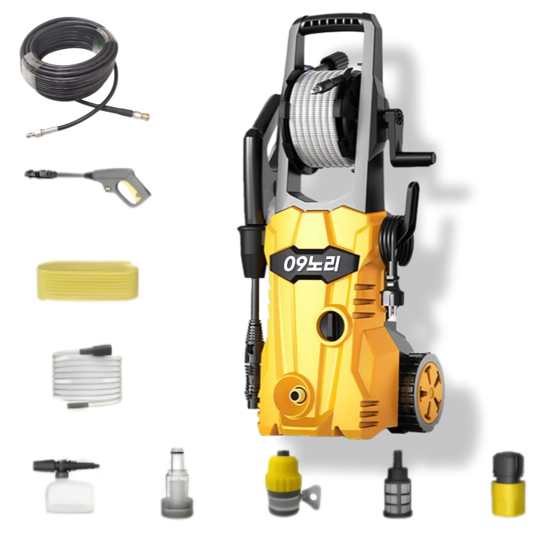 초강력 고압세척기 고압 분사기 자동차 세차기 하수구 뚫는 기계 200bar 09노리, 현재가 259,900원