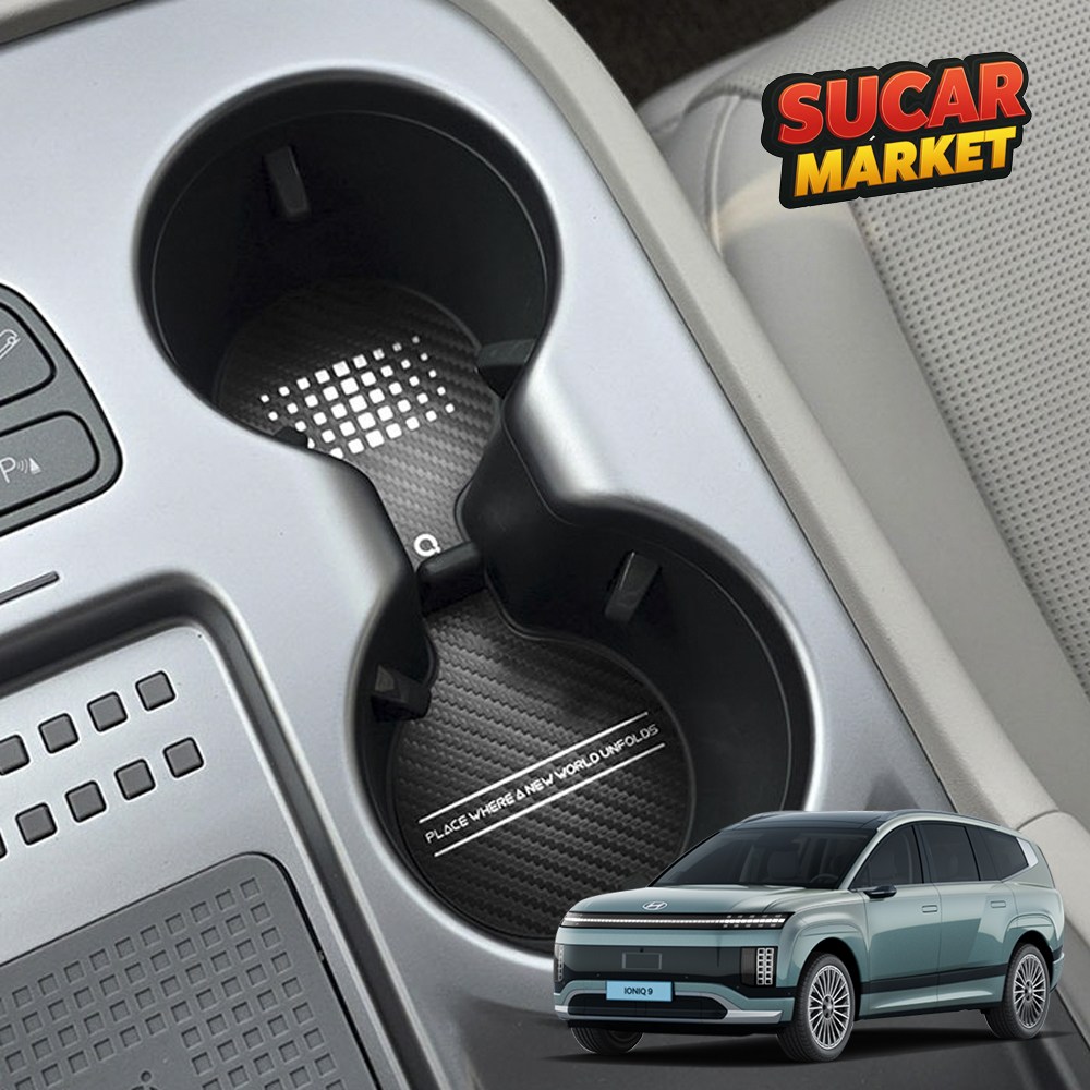 카구카 현대 아이오닉9 3D메탈 인테리어 몰딩 컵홀더 도어스텝 세트, 1개 79,800원