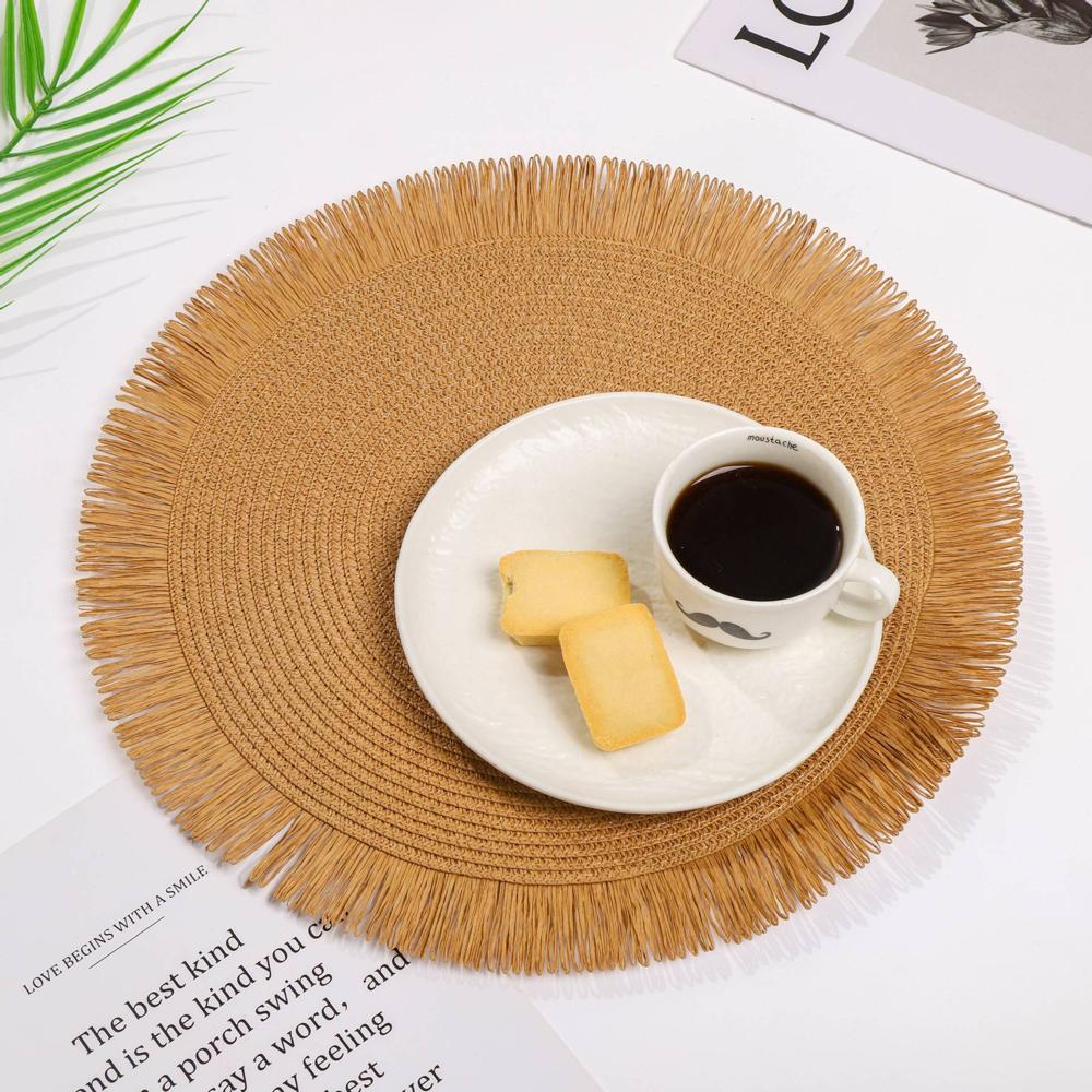 기픈마켓 원형 라탄 테이블 식탁매트 3,510원