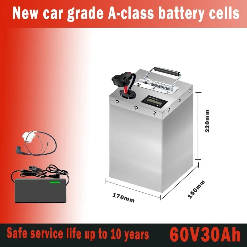 48V 전기 자동차 리튬 배터리 60v72v40A 60AH80AH 세발자전거 철 인산염 팩 745,300원