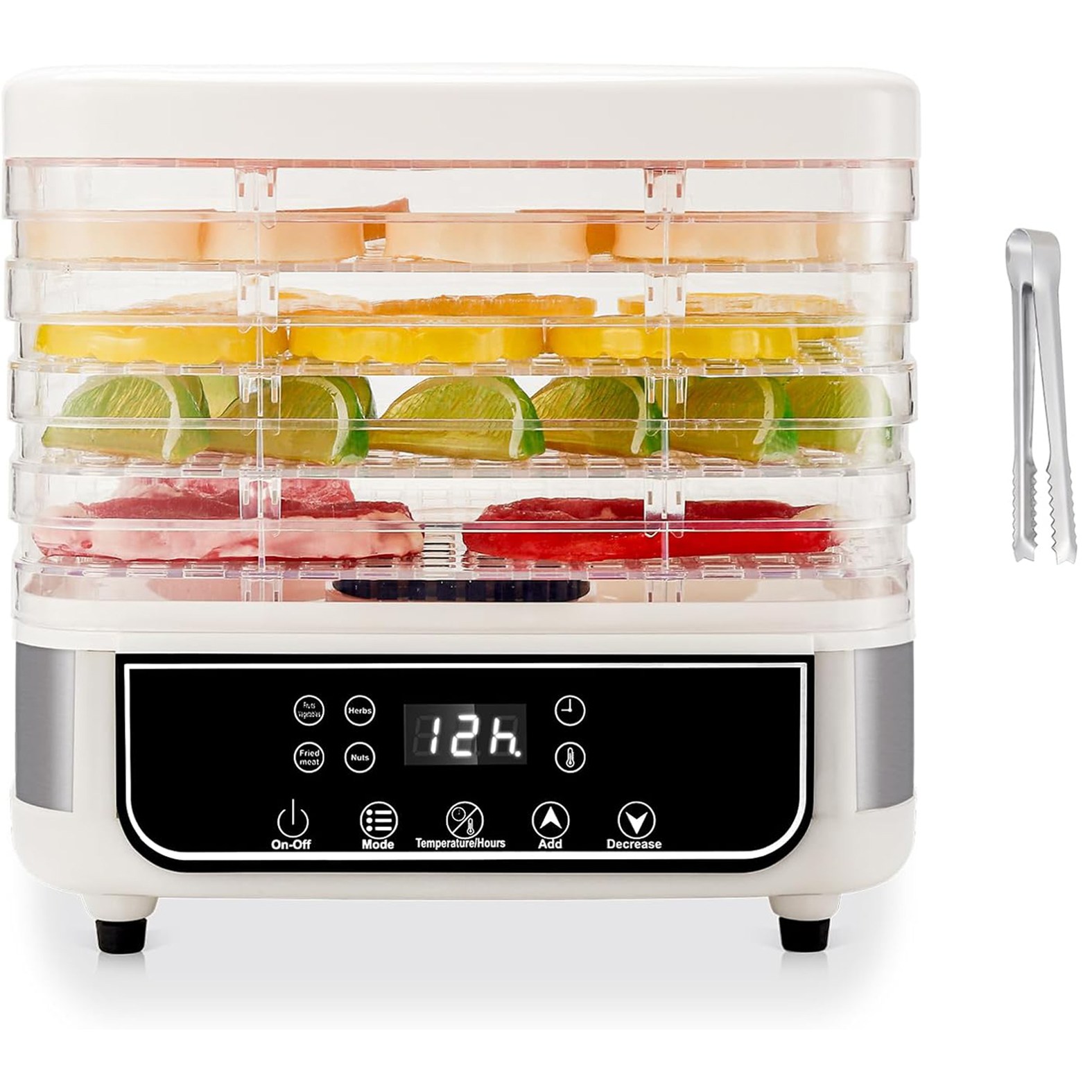 Ryusei 가정용 식품건조기 고추 야채 과일건조기 애견 간식 디지털 투명트레이+ 식품 집게 JHC130 46,900원