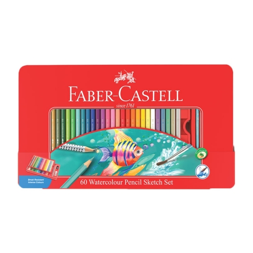 파버카스텔 수채색연필 60색 틴케이스 11 59 64 적색케이스 35,620원