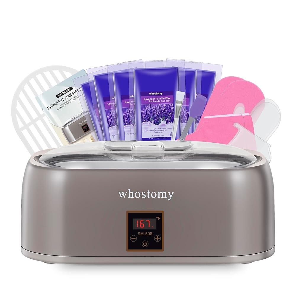 Whostomy 손과 발용 파라핀 왁스 기계, 워머 모이스처라이징 키트 4000ml 배스, 자동 타이머 포함, 매니큐어 페디큐어 홈 스파용 리필 6팩 325080 161,900원