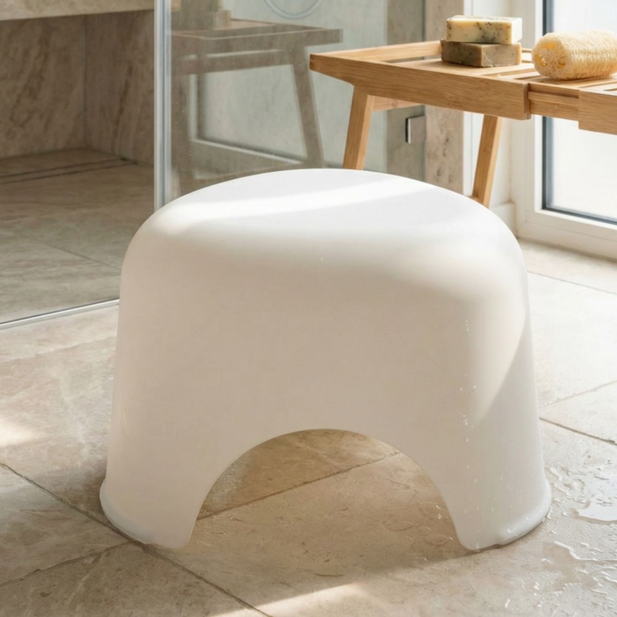 [KC인증] 토몽 아기 목욕 의자 유아 논슬립 욕실 미끄럼방지, 화이트, 1개 9,600원