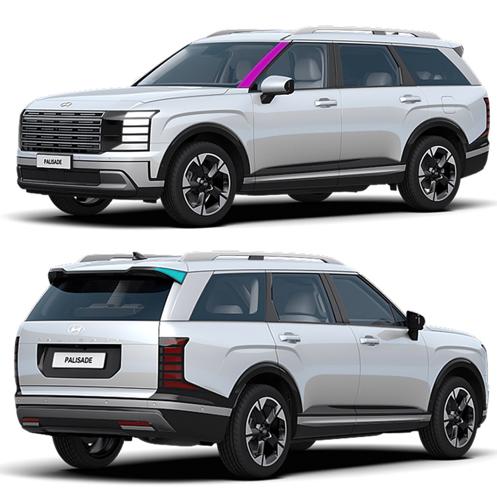 스킨엑스 디올뉴 팰리세이드 프레스티지 익스클루시브 LX3 A필러+스포일러사이드 PPF 차량보호필름 24,000원