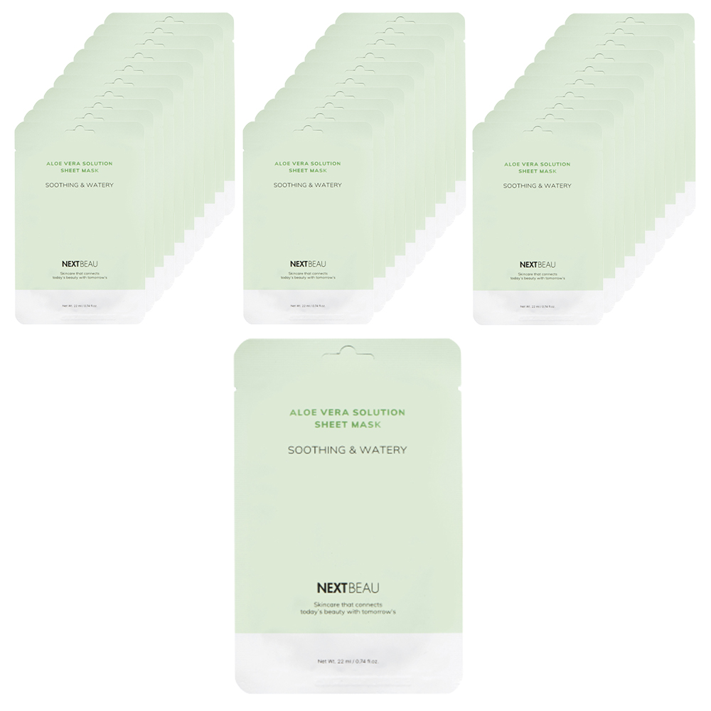 넥스트뷰 알로에베라 솔루션 마스크팩, 30개입, 1개 15,000원