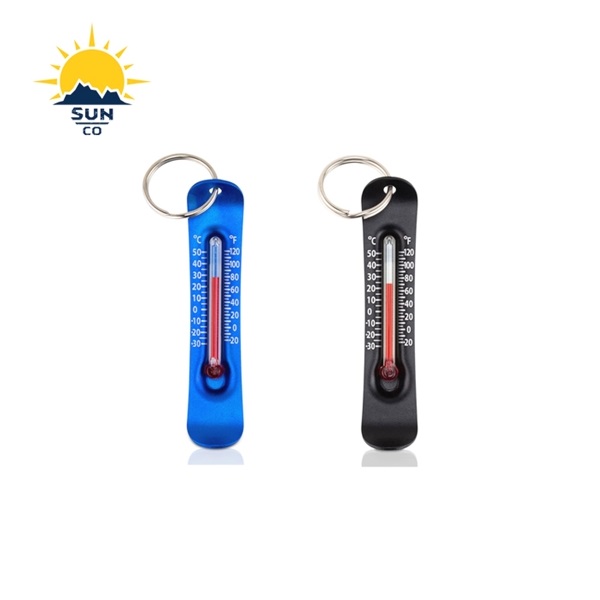 썬 컴퍼니 보드 온도계 - 컴팩트한 사이즈로 편리한 백패킹용 등산용 캠핑용 여행용 휴대용온도계 가방펜던트 지퍼고리 열쇠고리 키홀더 보드복 악세사리 26,000원