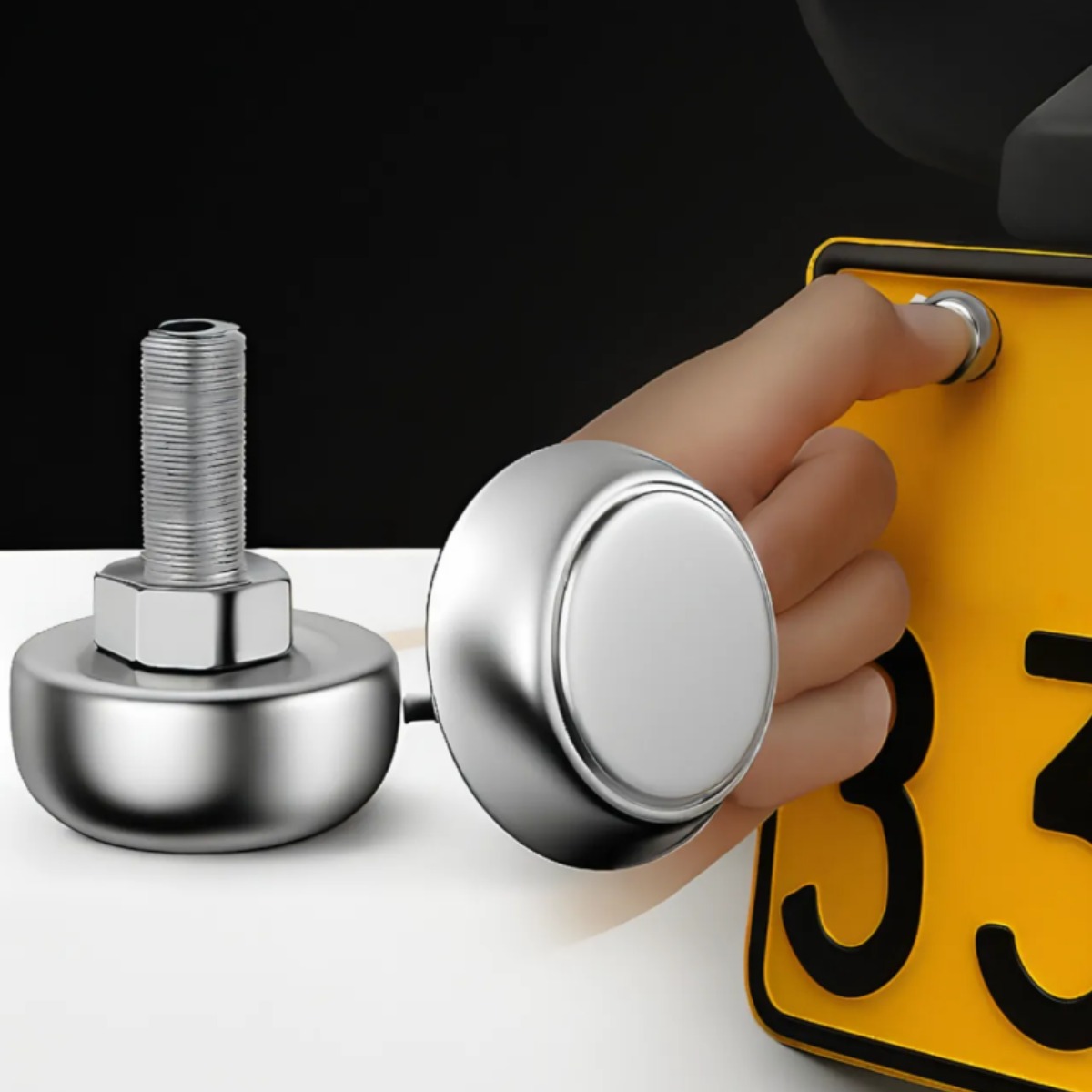 스테인리스 자동차 번호판봉인 나사 볼트 교체 너트, 1세트, 번호판나사키트 2개 7,400원