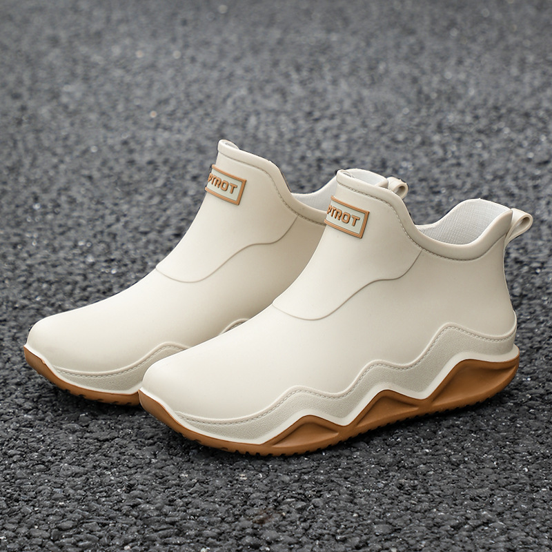 앵클 레인부츠 방수 슈즈 남녀 커플 레인부츠 주방 작업화 내마모성 방수 미끄럼 방지 경량 쿠셔닝 슈즈, 현재가 12,630원